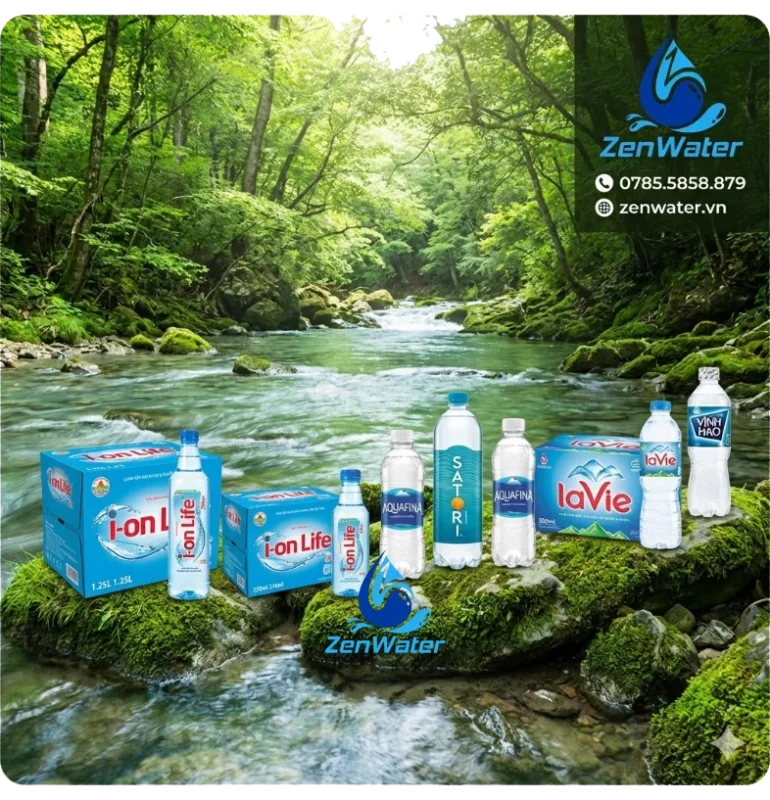 Mua Thùng nước đóng chai nhỏ chính hãng