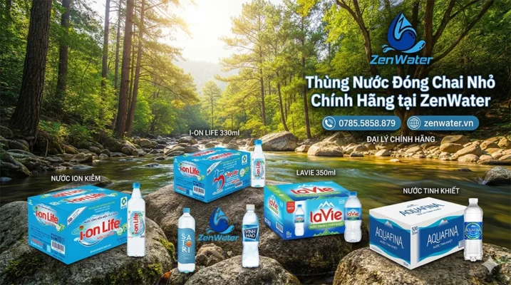 mua Thùng Nước Đóng Chai Nhỏ Chính Hãng