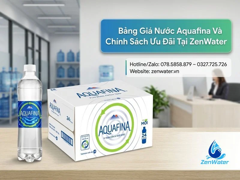 Đại Lý Nước Aquafina – Nước Đóng Chai, Giao Nhanh 8 Bảng Giá Nước Aquafina Và Chính Sách Ưu Đãi Tại ZenWater