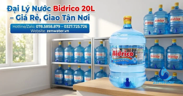 Đại Lý Nước Bidrico 20L – Giá Rẻ, Giao Tận Nơi