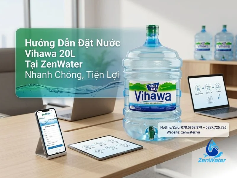 Đại Lý Nước Vihawa 20L – Giao Nhanh, Giá Tốt 7 Hướng Dẫn Đặt Nước Vihawa 20L Tại ZenWater Nhanh Chóng, Tiện Lợi