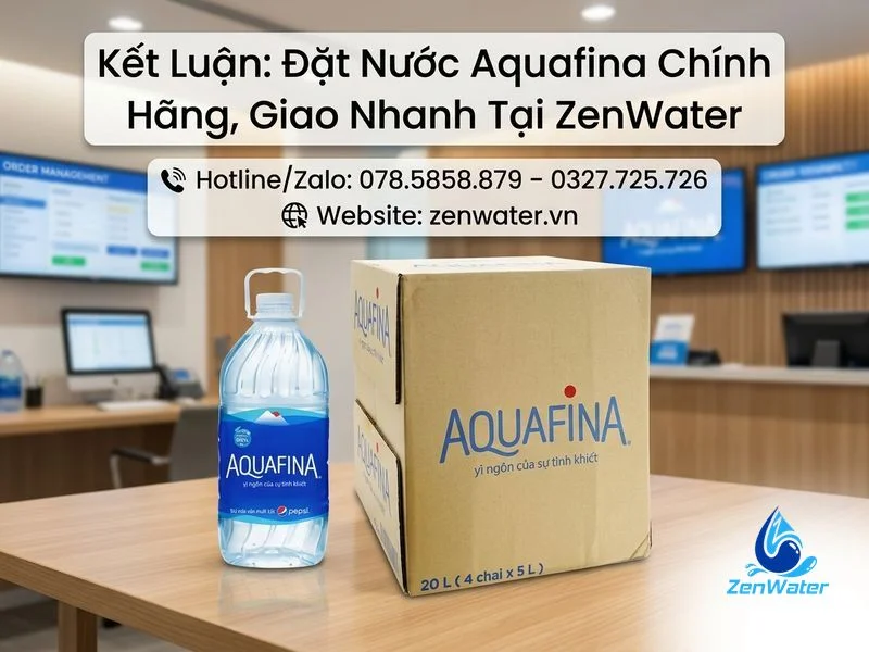 Đại Lý Nước Aquafina – Nước Đóng Chai, Giao Nhanh 9 Kết Luận: Đặt Nước Aquafina Chính Hãng, Giao Nhanh Tại ZenWater