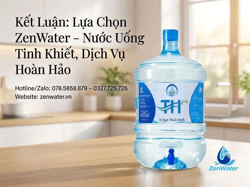 Đại Lý Nước TH-PRO – Giao Nhanh, Giá Tốt 9 Kết Luận: Lựa Chọn ZenWater – Nước Uống Tinh Khiết, Dịch Vụ Hoàn Hảo