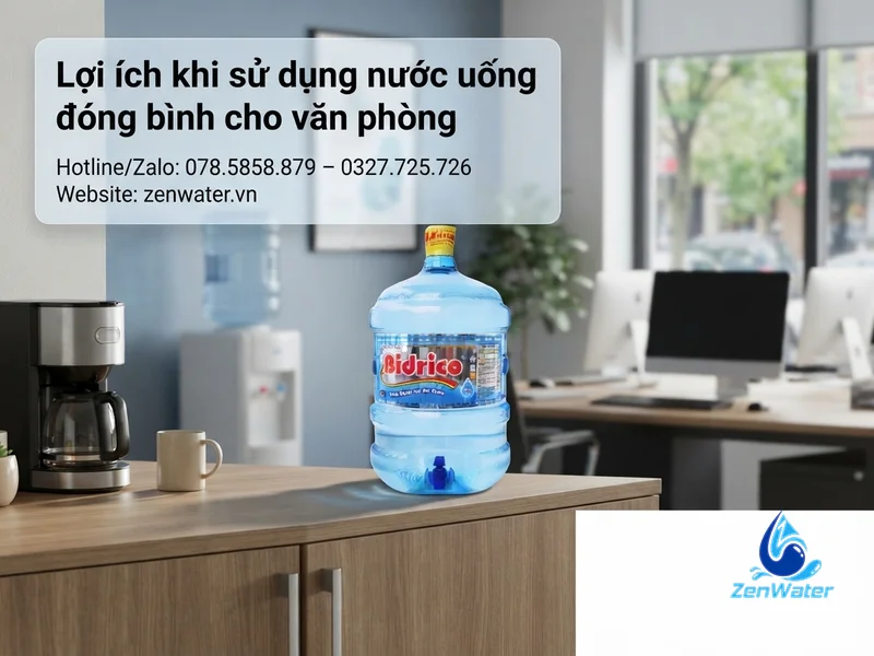 Giao nước quận Phú Nhuận 5 Lợi ích khi sử dụng nước uống đóng bình cho văn phòng