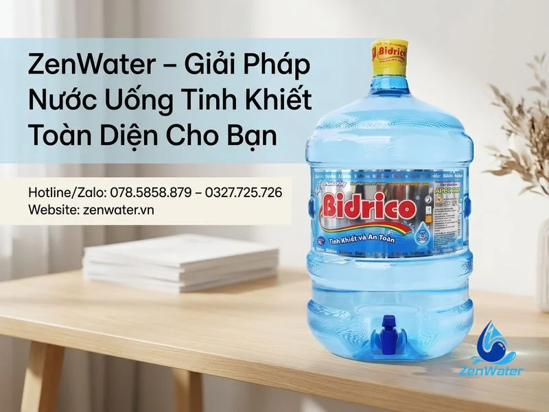 Đại Lý Nước Bidrico 20L – Giá Rẻ, Giao Tận Nơi 8 ZenWater – Giải Pháp Nước Uống Tinh Khiết Toàn Diện Cho Bạn