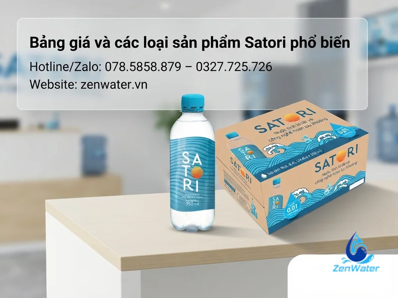 Giao Nước Satori Quận Phú Nhuận – Đổi Vỏ Tận Nhà 5 Bảng giá và các loại sản phẩm Satori phổ biến