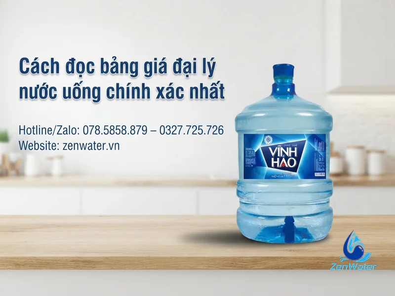 Vì sao nước bình 20L chênh giá giữa các hãng? Cách đọc bảng giá đại lý 6 Cách đọc bảng giá đại lý nước uống chính xác nhất