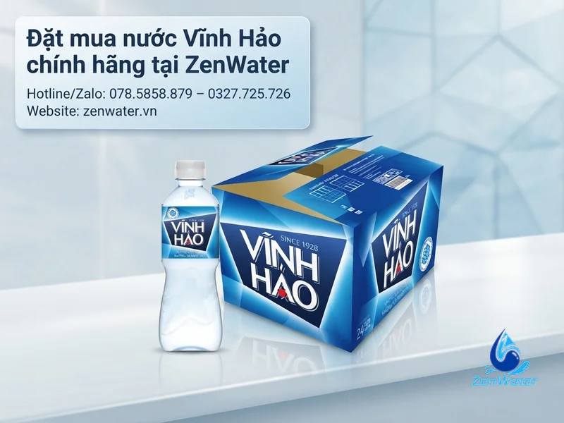 Nước khoáng Vĩnh Hảo có tốt không? Thành phần khoáng & vị đặc trưng 5 Đặt mua nước Vĩnh Hảo chính hãng tại ZenWater