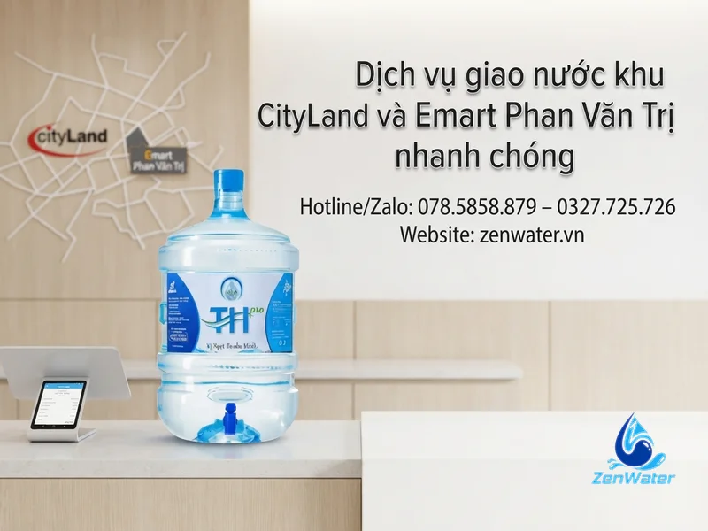 Giao nước khu CityLand, Emart Phan Văn Trị (P. Hạnh Thông, An Nhơn) 4 Dịch vụ giao nước khu CityLand và Emart Phan Văn Trị nhanh chóng