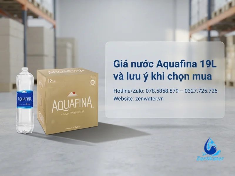Review nước Aquafina 19L bình úp: nguồn nước, công nghệ lọc, vị, giá 5 Giá nước Aquafina 19L và lưu ý khi chọn mua