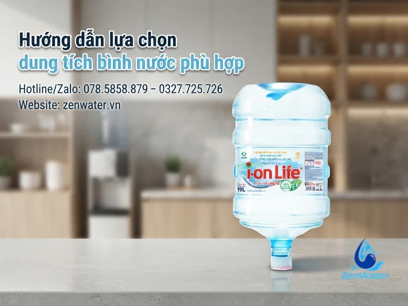 Đại Lý Ion Life Gò Vấp – Nước I-on Kiềm Giao Tận Nơi 5 Hướng dẫn lựa chọn dung tích bình nước phù hợp
