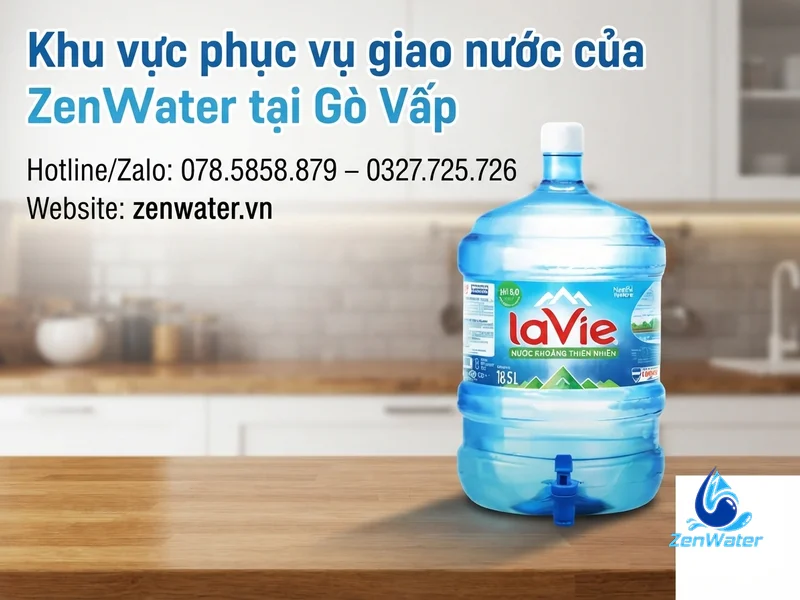 Giao Nước Lavie Quận Gò Vấp – Miễn Phí Giao, Đổi Vỏ Tận Nhà 5 Khu vực phục vụ giao nước của ZenWater tại Gò Vấp