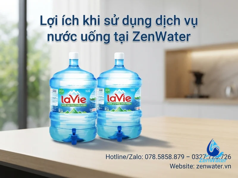 Đại Lý Lavie Phú Nhuận – Giá 19L Mới Nhất, Giao Nhanh 5 Lợi ích khi sử dụng dịch vụ nước uống tại ZenWater