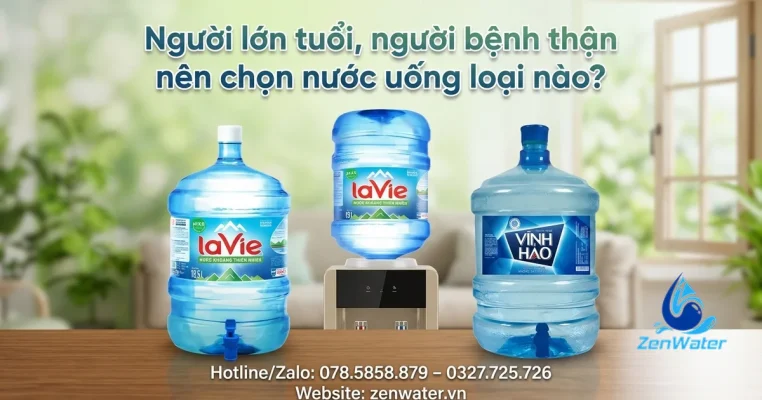 Người lớn tuổi, người bệnh thận nên chọn nước uống loại nào?