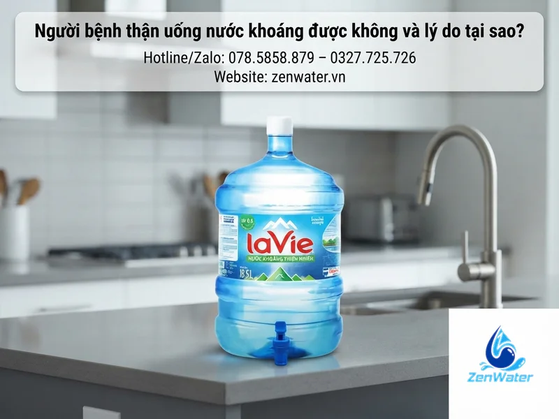 Người lớn tuổi, người bệnh thận nên chọn nước uống loại nào? 4 Người bệnh thận uống nước khoáng được không và lý do tại sao?