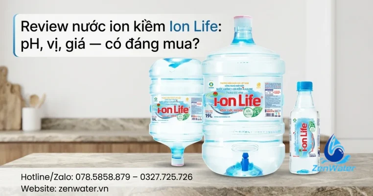 Review nước ion kiềm Ion Life: pH, vị, giá — có đáng mua?