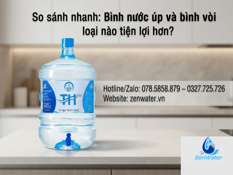 Bình úp vs bình có vòi: loại nào tiện, sạch và tiết kiệm hơn? 4 So sánh nhanh: Bình nước úp và bình vòi loại nào tiện lợi hơn?