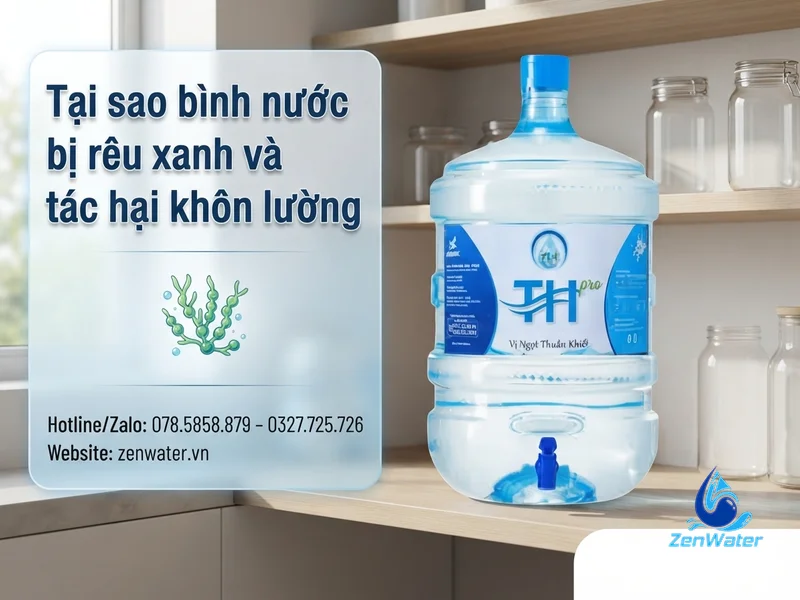 Rêu xanh trong bình nước: nguyên nhân và cách xử lý dứt điểm 4 Tại sao bình nước bị rêu xanh và tác hại khôn lường