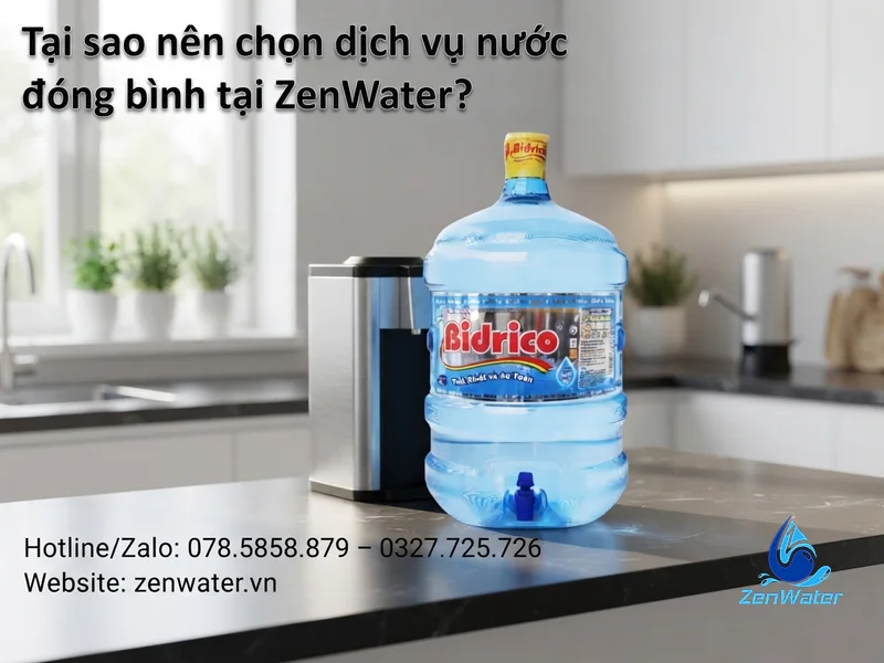 Nước đun sôi và nước đóng bình: cái nào an toàn, tiết kiệm hơn? 5 Tại sao nên chọn dịch vụ nước đóng bình tại ZenWater?