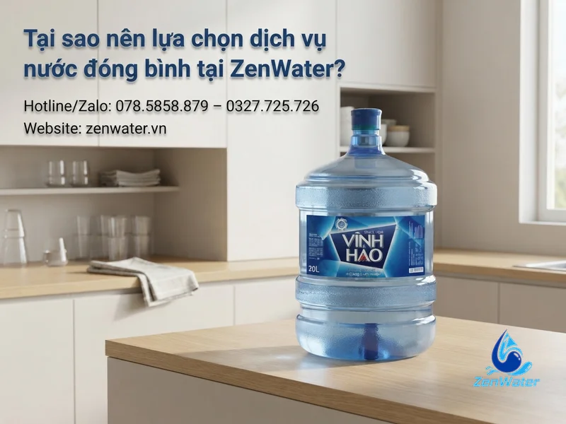 Vỏ bình nước 20L: nhựa PC hay PET, tuổi thọ, khi nào nên thay 5 Tại sao nên lựa chọn dịch vụ nước đóng bình tại ZenWater?