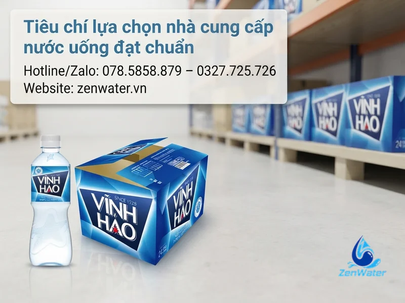 Đại lý Vĩnh Hảo – Vihawa – Ion Life khu Phú Nhuận 5 Tiêu chí lựa chọn nhà cung cấp nước uống đạt chuẩn