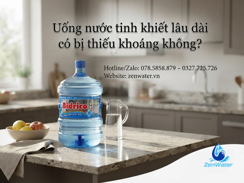 Uống nước tinh khiết lâu dài có bị thiếu khoáng không? 4 Uống nước tinh khiết lâu dài có bị thiếu khoáng không?