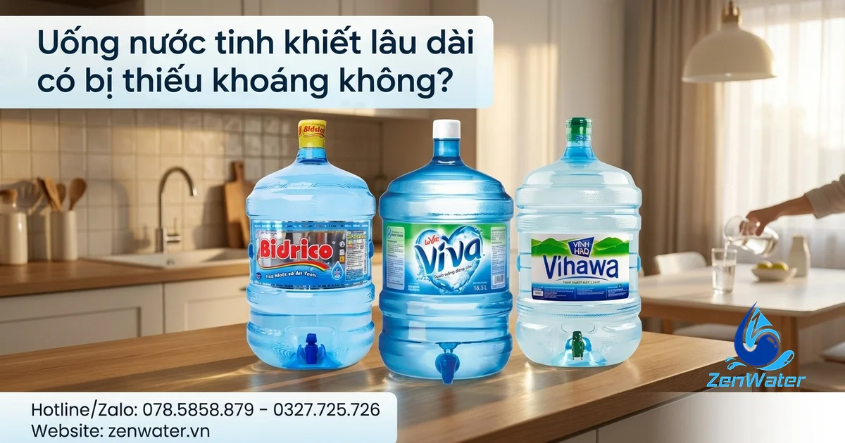 Uống nước tinh khiết lâu dài có bị thiếu khoáng không? 3 Uống nước tinh khiết lâu dài có bị thiếu khoáng không?