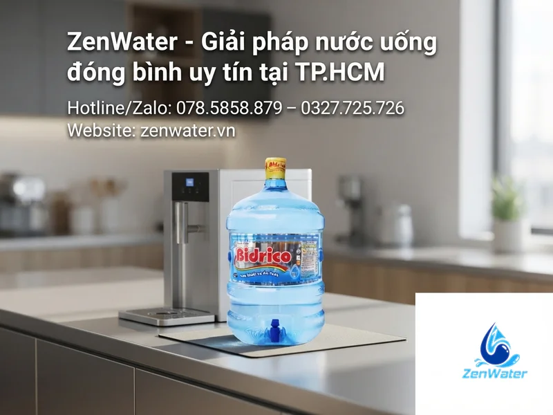 Nước bình 19L và 20L khác nhau gì? Vì sao mỗi hãng một cỡ 5 ZenWater