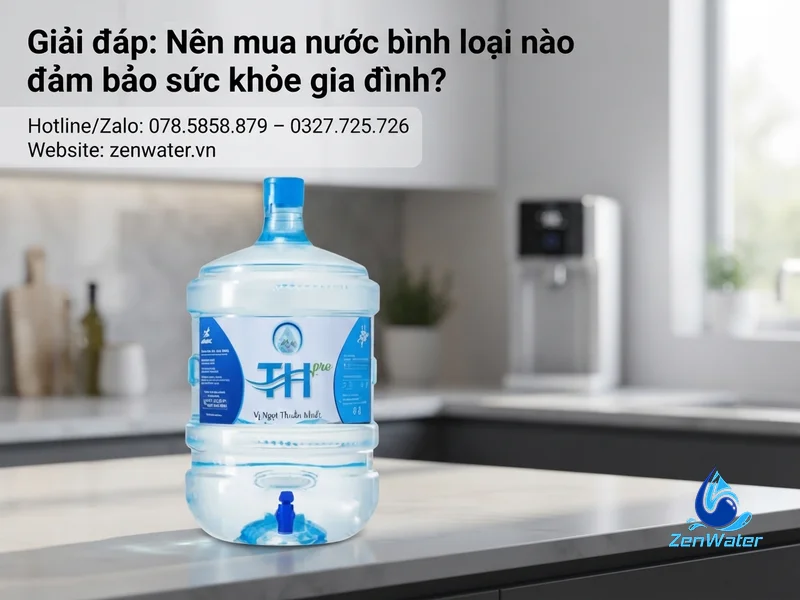 Cẩm nang chọn nước bình cho gia đình 2026 4 Giải đáp: Nên mua nước bình loại nào đảm bảo sức khỏe gia đình?