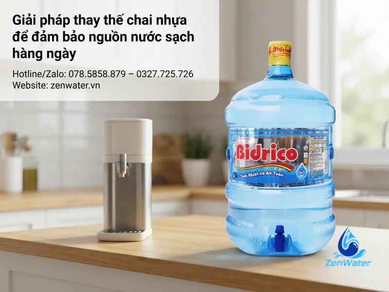 Giải pháp thay thế chai nhựa để đảm bảo nguồn nước sạch hàng ngày