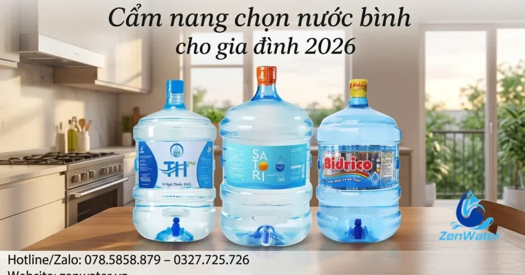 Cẩm nang chọn nước bình cho gia đình 2026