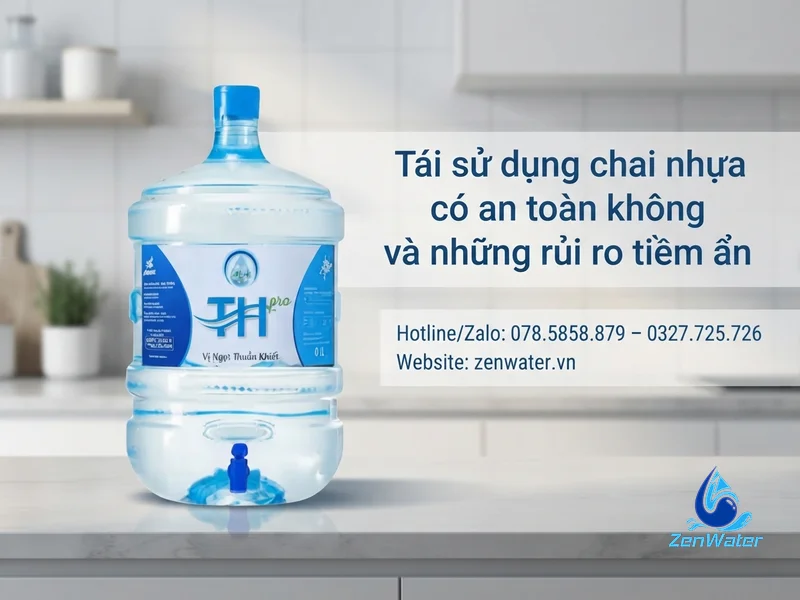 Tái sử dụng chai nhựa có an toàn không và những rủi ro tiềm ẩn