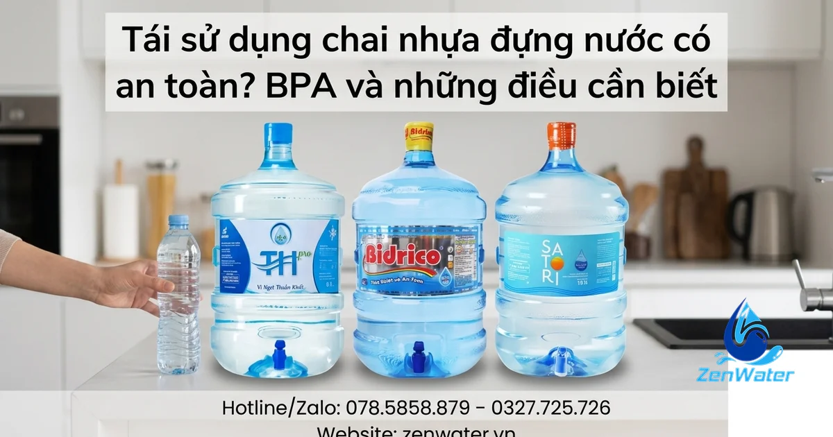 Tái sử dụng chai nhựa đựng nước có an toàn? BPA và những điều cần biết